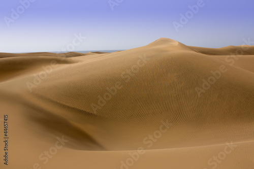 Desert dunes sand in Maspalomas Gran Canaria