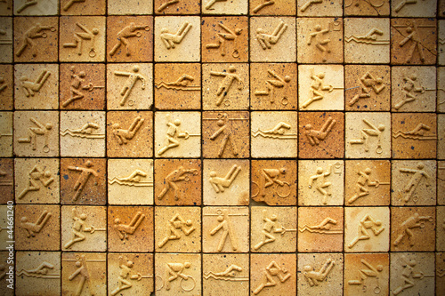 Olympic wall texture background