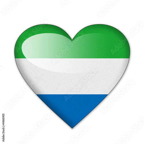 Sierra Leone flag in heart shape isolated on white background Free Download Sierra Leone flag in heart shape isolated on white background - GFXLoad