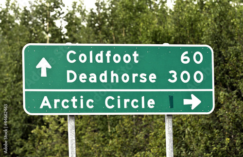 Alaska  road sign