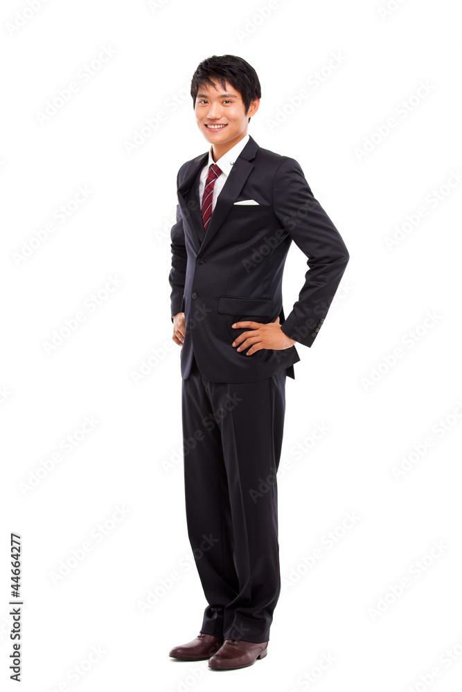 Young Asian business man isolated on white background. Young Asian business man isolated on white background.