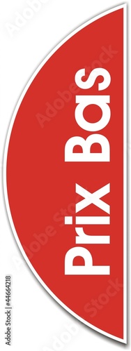 étiquette prix bas