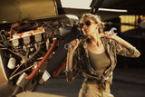 Fashion Female airplane mechanic