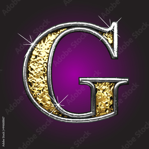 Vector golden figure