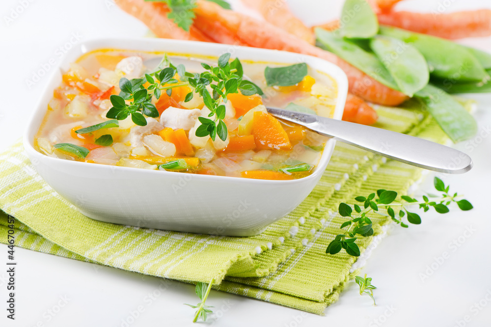 Bowl of vegetable Soup Bowl of vegetable Soup