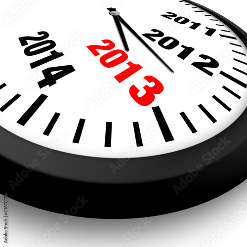 2013 Concept New Year Clock