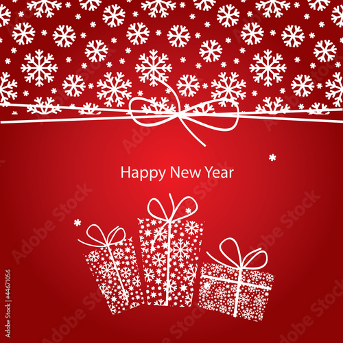 New Year greeting card