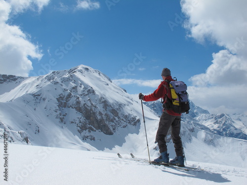 Skitourengeher im Hochgebirge