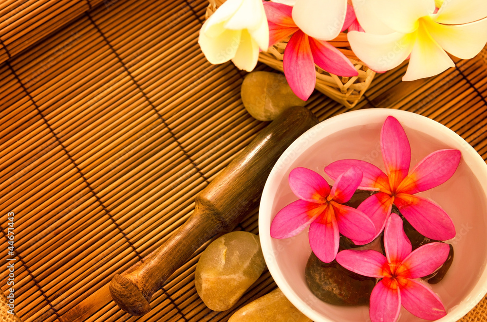 Tropical spa setting Tropical spa setting