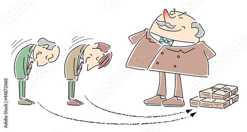プライドを捨ててお金に頭を下げる男たち