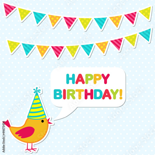Vector birthday card
