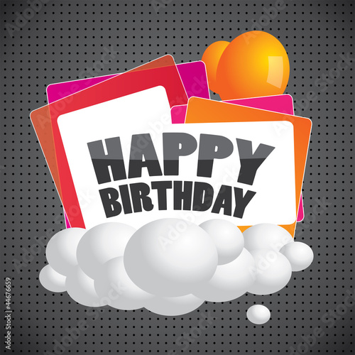 Abstract happy birthday vector background