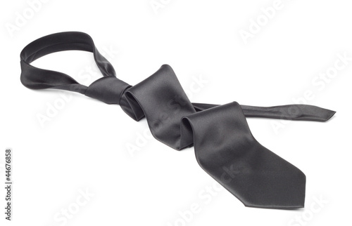 Black necktie taken off Fototapet