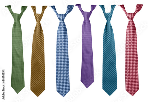 Photo Colorful ties collection