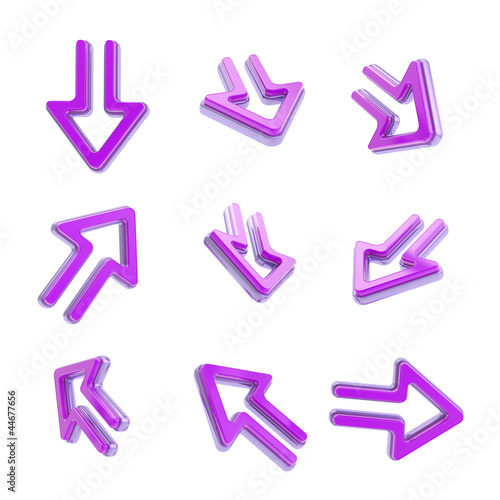 Arrow dimensional icons, se...