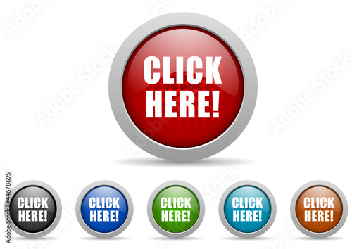 click here icons set