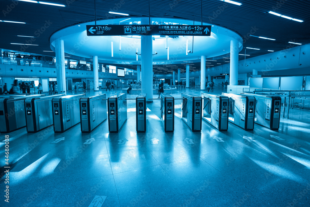 Photography subway entrance gate