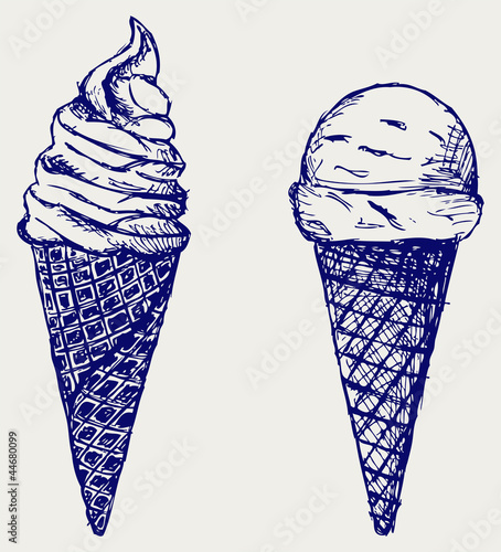 Soft serve ice. Sketch