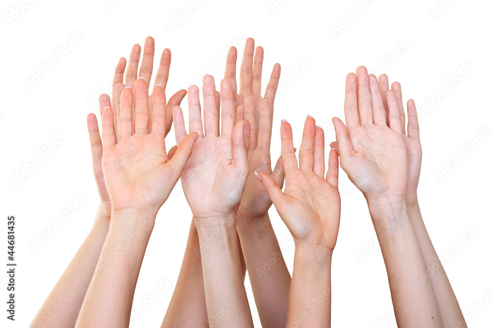 People raise hands People raise hands