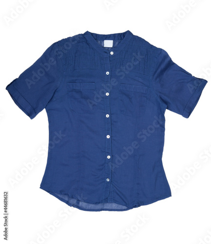 Fashionable women's blue shirt