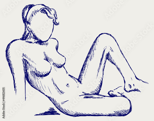 Beautiful young nude woman