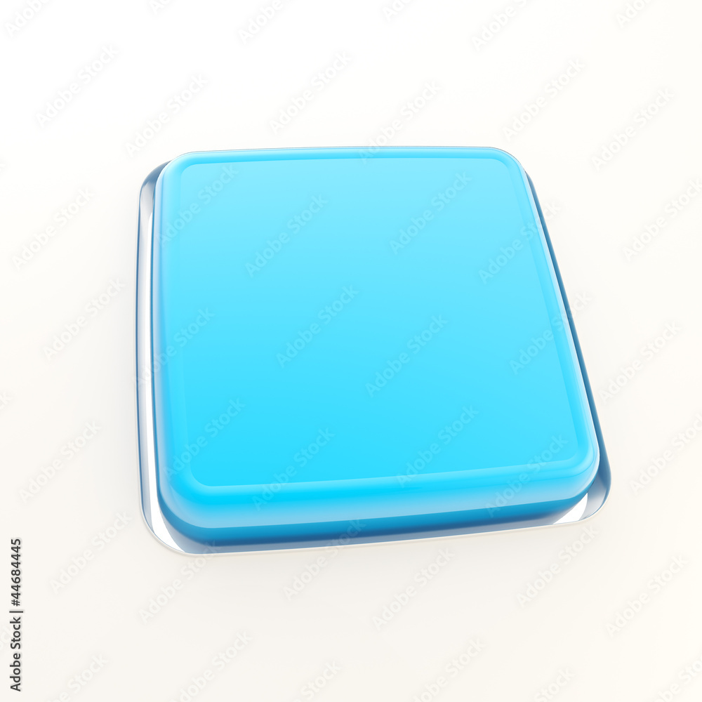 Separate blue glossy copyspace keyboard button Separate blue glossy copyspace keyboard button
