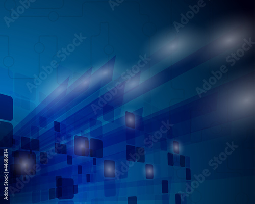 Technological blue background