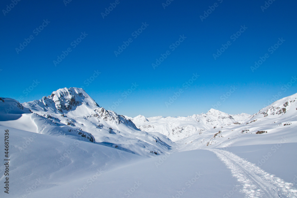 Obraz premium Skitour im Hochgebirge