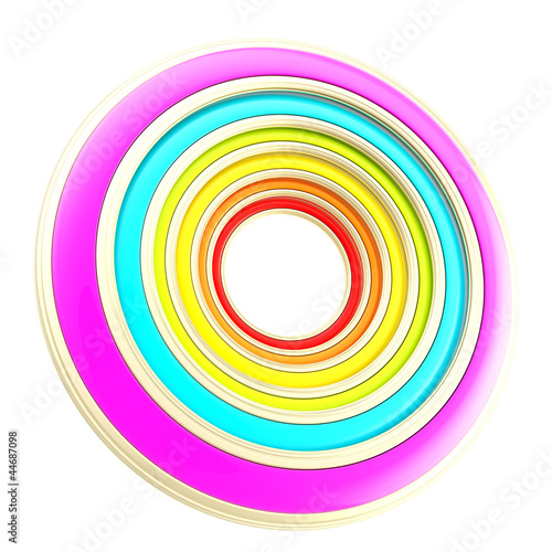 Copyspace circular round fr...