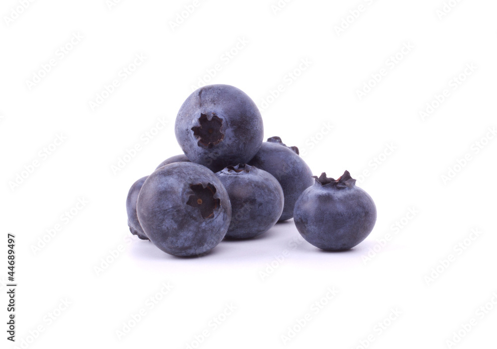 Blueberries closeup on white background Blueberries closeup on white background