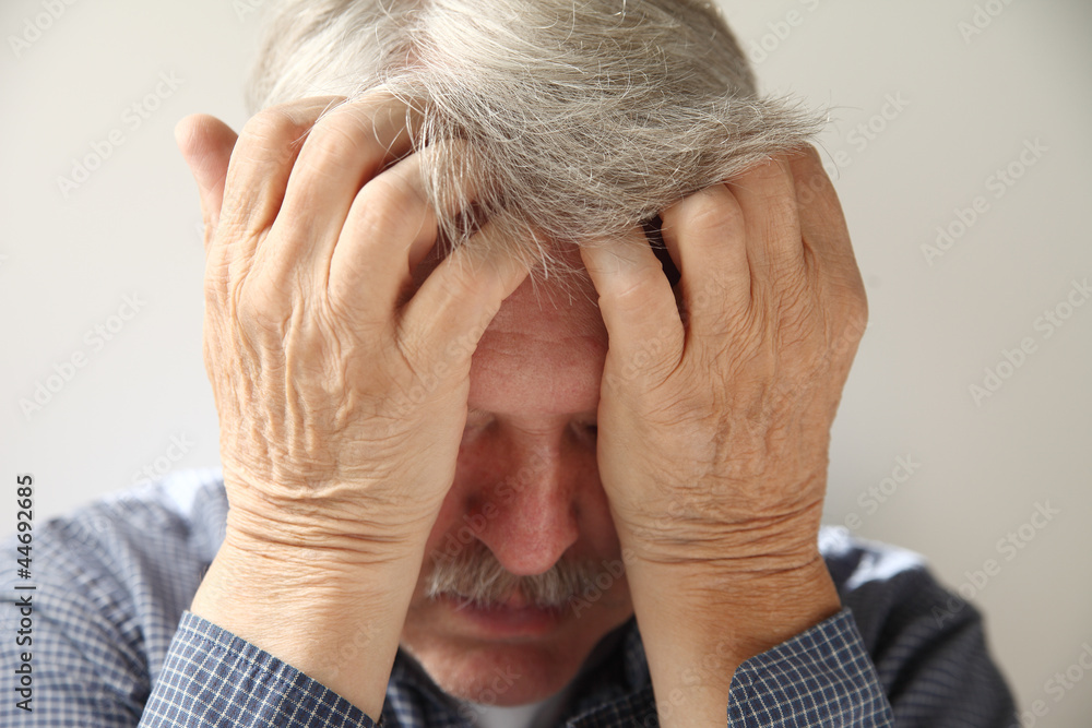 Fototapeta premium older man depressed