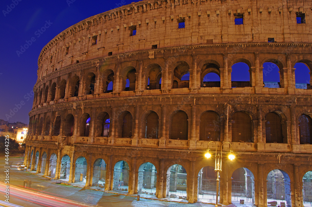 Night Colosseum view
