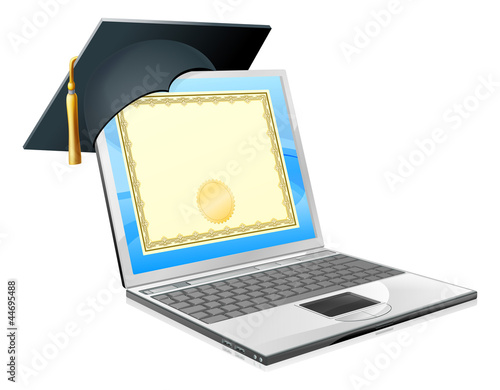 Education laptop concept