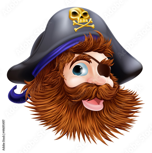 Pirate face illustration