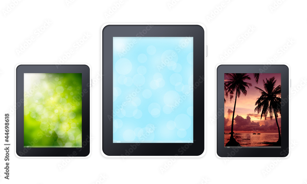 Fototapeta premium Set of tablet pc computer