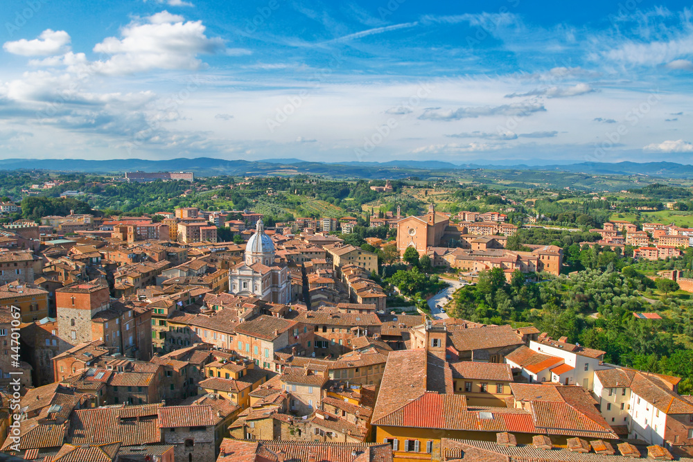 Top view of Siena.