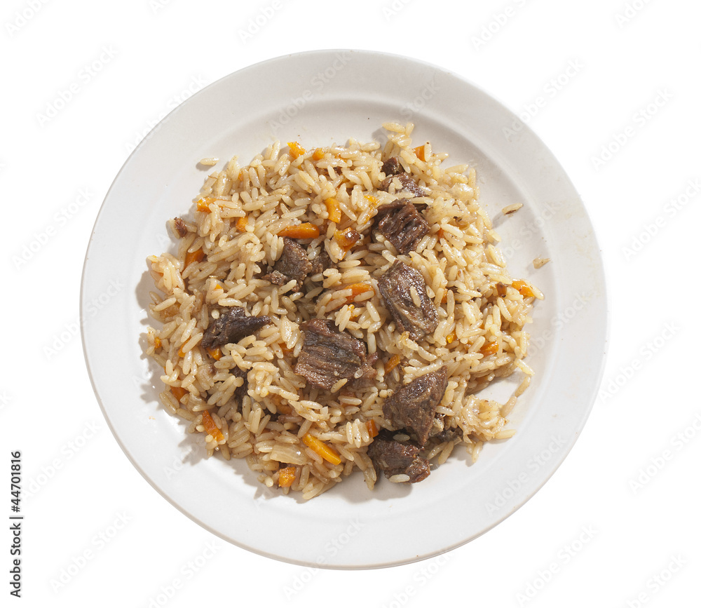 Pilau in the plate Pilau in the plate