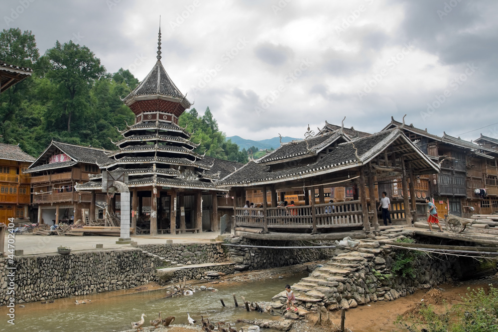 Zhaoxing Dong Chinese Village – old architecture