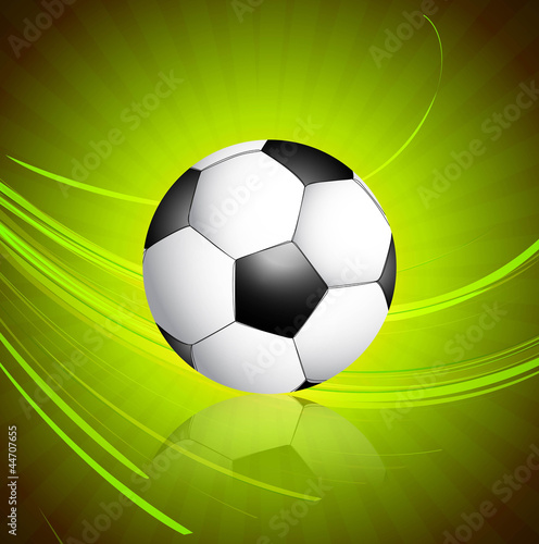 abstract bright football green colorful wave vector