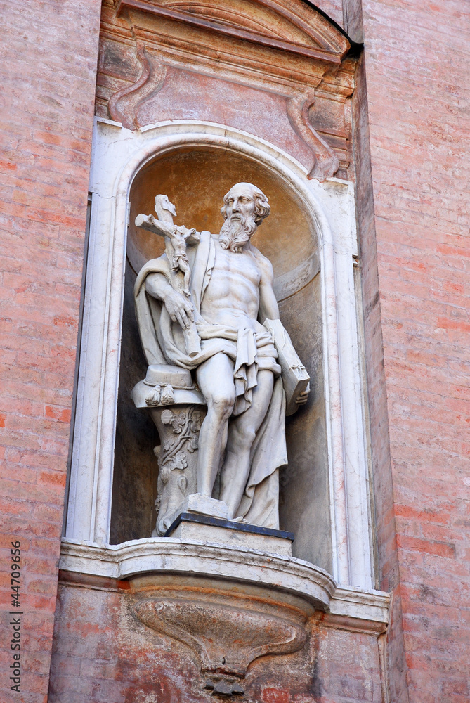 Reggio Emilia Saint Prospero Basilica facade protector statue