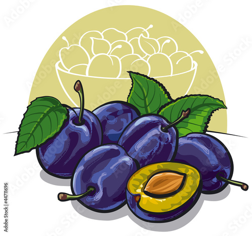ripe plums