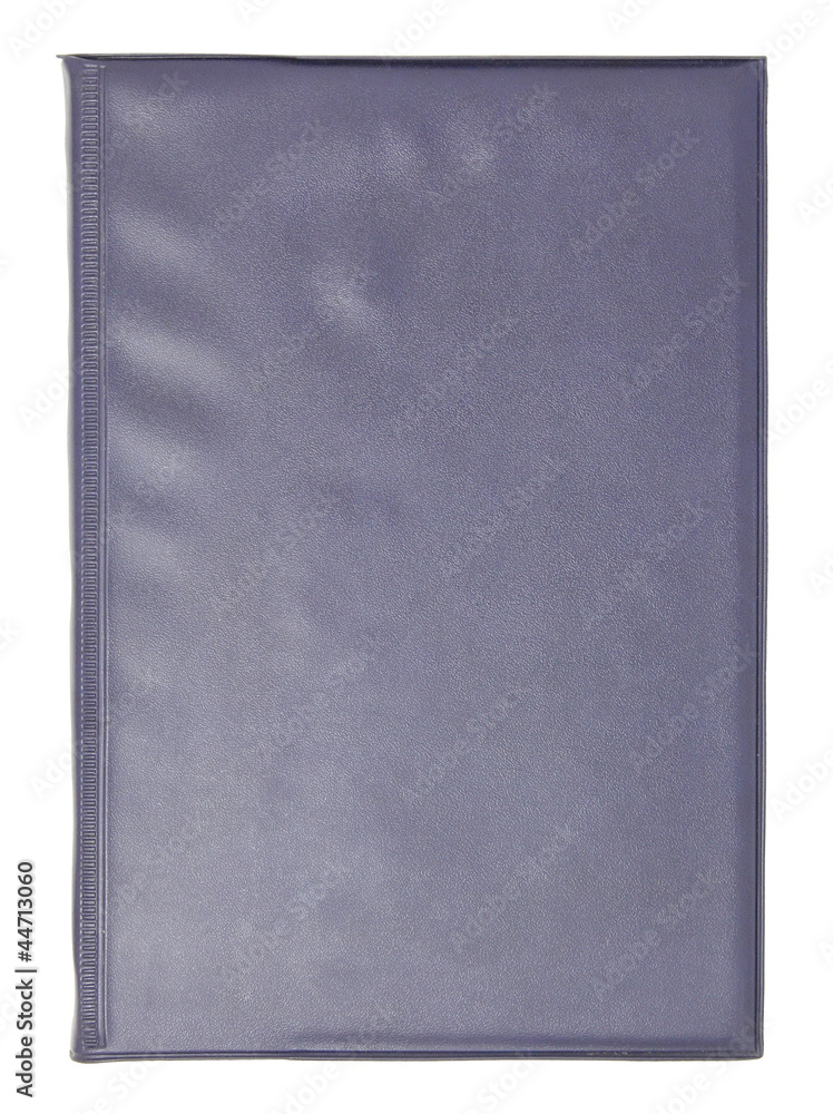 leather book cover isolated on white with clipping path leather book cover isolated on white with clipping path