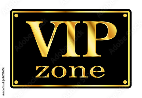 VIP Zone. Black