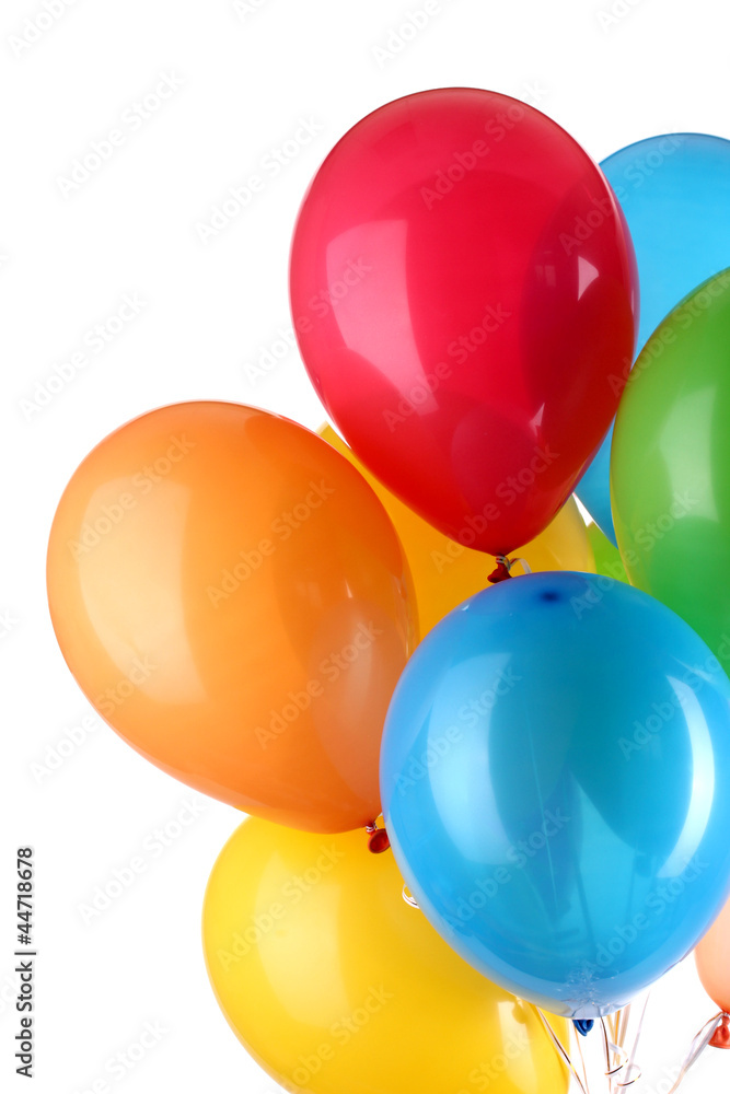 Colorful balloons isolated on white Colorful balloons isolated on white