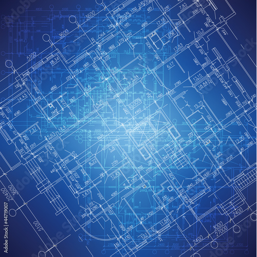 Urban Blueprint (vector). Architectural background