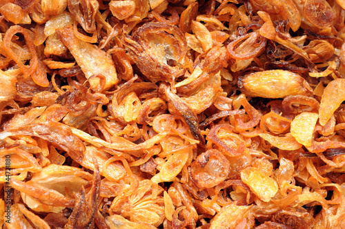 deep fried onion in asian style for background use