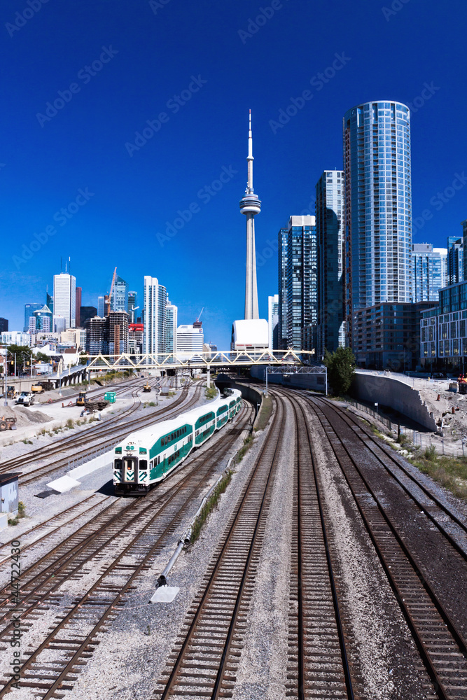 Obraz premium Railway Train Toronto