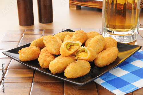 Jalapeno and cheddar cheese poppers