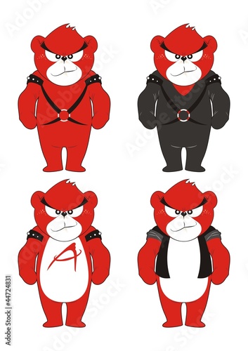 Angry bear Vector