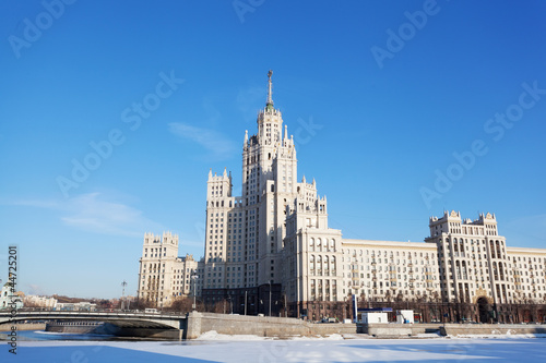 High-rise building on Kotelnicheskaya embankment in Moscow